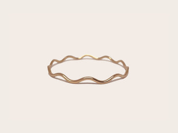 Mini Wavy Bangle - Laurel Elaine Jewelry